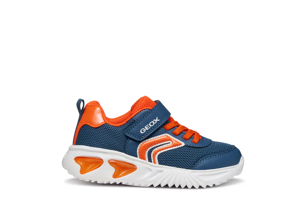 Олекотени сникърси Geox светещи J45DZC 014CE C4B2T