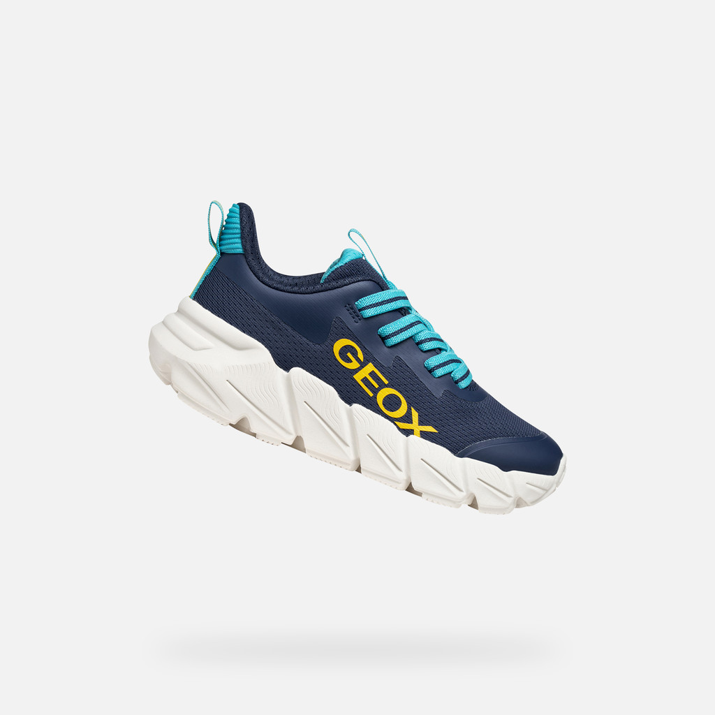 Олекотени анатомични сникърси Geox J46N1A 0149J C0693