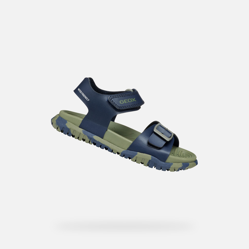Олекотени сандали Geox Waterproof J35HMA 00054 CF4A3