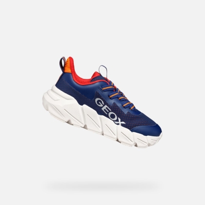 Олекотени сникърси Geox J46N1A 0149J C4002