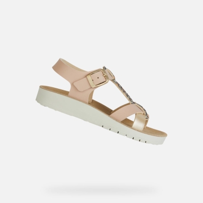 Олекотени анатомични сандали Geox J45EAG 05404 C8J2U