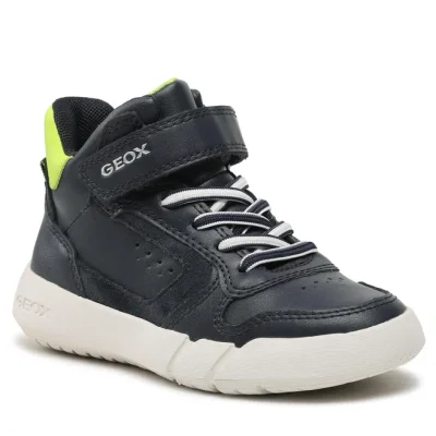 Олекотени кожени сникърси Geox J36GWA 05422 C0749