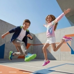 Олекотени анатомични сникърси Geox J46N1A 02A9J C4378